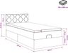 vidaXL - Ottoman bed met matras met hoofdeinde Roze 100 x 200 cm Fluweel