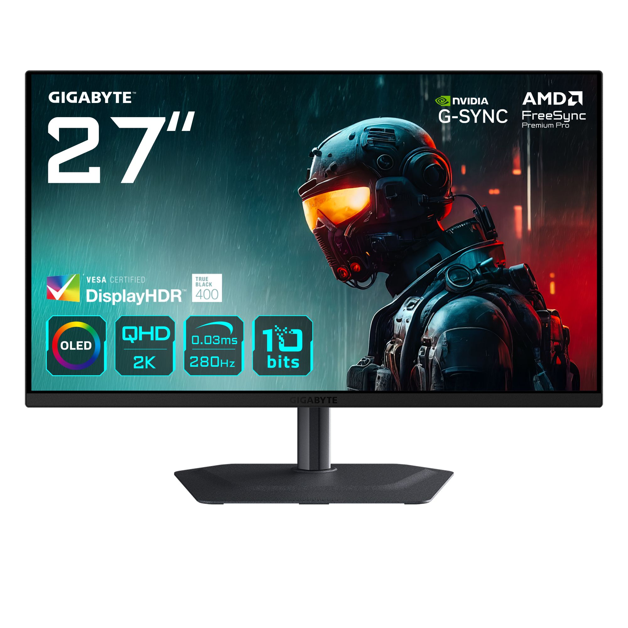 GIGABYTE MO27Q2A - 27 Inch 2K QHD QD-OLED Gaming Monitor