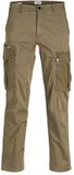 Jack & Jones Heren Kane Cargo Cruise Relaxed Fit Broek Bruin W32/L32