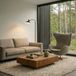 Lindby - vloerlamp - 1licht - Metaal, ijzer - H: 141 cm - E27 - zwart