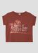 s.Oliver T-shirt rouille Lyocell Manches courtes Col rond Impression 146/152