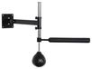 Sac de boxe - avec speedball et barre de rotation réglable en hauteur - Pliable - Acier - 79 x 72 x 20 cm - Noir