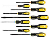 TOPEX Serie Schroevendraaierset - 9 Stuks - Magnetische Punt - Ergonomische Handgreep