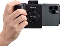 Ulanzi CapGrip II smartphone camera grip - met magnetische Bluetooth afstandsbediening - Universele aansluiting tot 8,2cm breed - Cold shoe-mount - Zwart