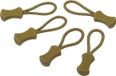 Tirettes de fermeture éclair de remplacement - Lot de 20 extensions pour bagages - Sacs à dos et vestes, kaki