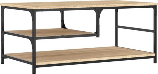 vidaXL Salontafel Sonoma eiken 90x49x40 cm