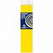 Haza Crepe papier platte vellen - neon geel - 250 x 50 cm