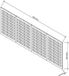 Vente-unique Panneau perforé en acier - B160 x H60 cm - Gris BRICANO