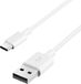 Merkloos Avizar USB-kabel Opladen en synchroniseren 2m lange USB type C connector, Wit