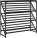 vidaXL Schoenenrek 90x30x85 cm bewerkt hout zwart