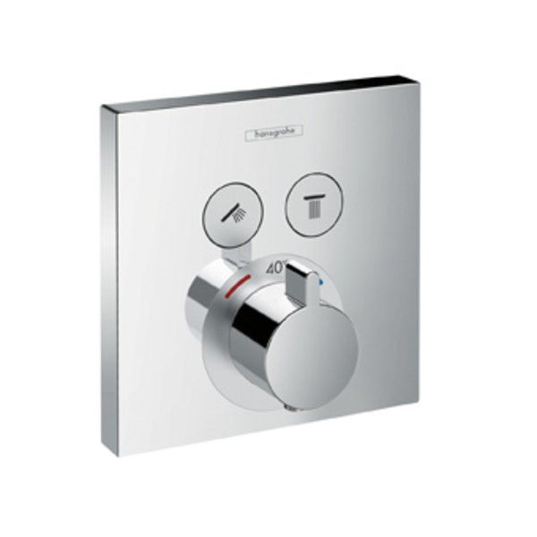 Hansgrohe ShowerSelect afbouwdeel thermostatisch 2 douchefuncties Polished Gold 15763990