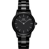 Daniel Wellington Iconisch keramisch horloge, schakelarmband, zwart/zwart, 32 mm, DW00100414