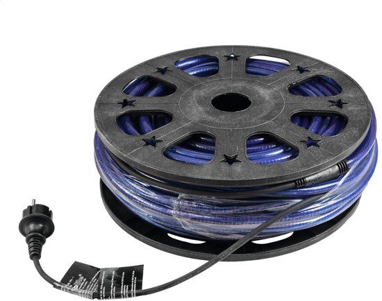 EUROLITE Lichtsnoer Buiten 44 Meter - Blauw - Lichtslang Buiten