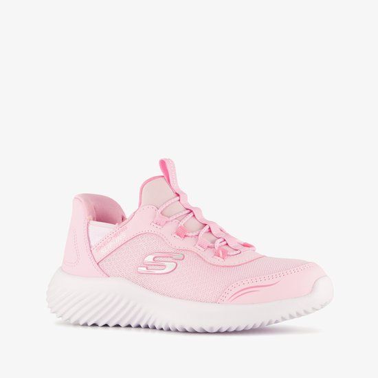 Skechers Slip-ins Bounder meisjes sneakers roze - Maat 32 - Extra comfort - Memory Foam
