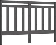 vidaXL Hoofdbord - 166x4x100 cm - Massief Grenenhout - Grijs