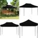 vidaXL Partytent, inklapbaar, pop-up model, zwart, 410x279x315 cm