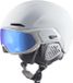 Alpina Alto Q Lite Casque de ski avec visière 2023 | Blanc mat | Quatroflex Lite Mirror S2 | Taille : 51 - 55 cm