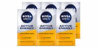 NIVEA MEN 6 x Crème visage Active Energy avec caféine - 50 ml