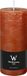 Wiedemann Bougie cylindrique/bougie pilier - bougie rustique - cognac brun - 7 x 16 cm - 66 heures de combustion