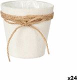 Grondlegger Lasso Wit Touw Plastic 14 x 12,5 x 14 cm (24 Stuks)