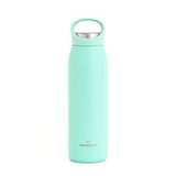 Grandties 700 ml geïsoleerde sportdrinkfles met lekvrij ergonomisch deksel met handvat - dubbelwandige drinkfles roestvrij staal houdt tot 24 uur warm (groen), ZL001210703