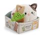 63180 Peluche chat Angy, 13 cm, avec aimant Cactus Moodie dans boîte cadeau, beige, peluche douce, animal en peluche mignon à câliner et à jouer, pour enfants et adultes