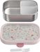 Mepal RVS bento lunchbox Campus - 750 ml - Broodtrommel met vakjes voor kinderen - Geschikt voor 4 boterhammen - Lunchbox RVS - Fairy Wonders