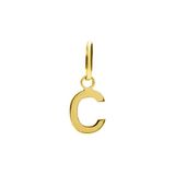 Lucardi Dames 14 karaat gouden letter hanger alfabet - Hanger - 14 Karaat Goud - Goud