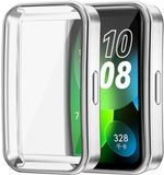 By Qubix Qubix - TPU bescherm case - Zilver - geschikt voor Huawei Band 10 / 9 / 8