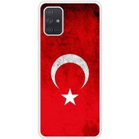 Samsung Galaxy A71 Drapeau turquie Verstevigd hoesje met sublimatie bedrukking