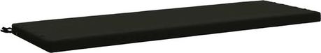 vidaXL Bankkussen SOEST 100% Polyester Zwart 140 x 50 x 5 cm