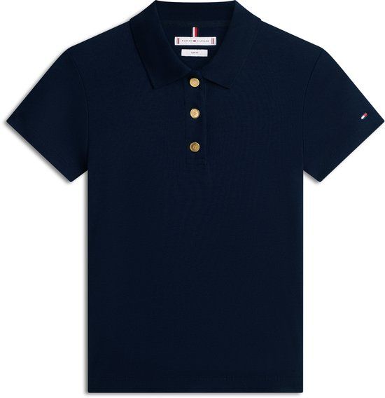Tommy Hilfiger Dames Polo S Katoen Marineblauw