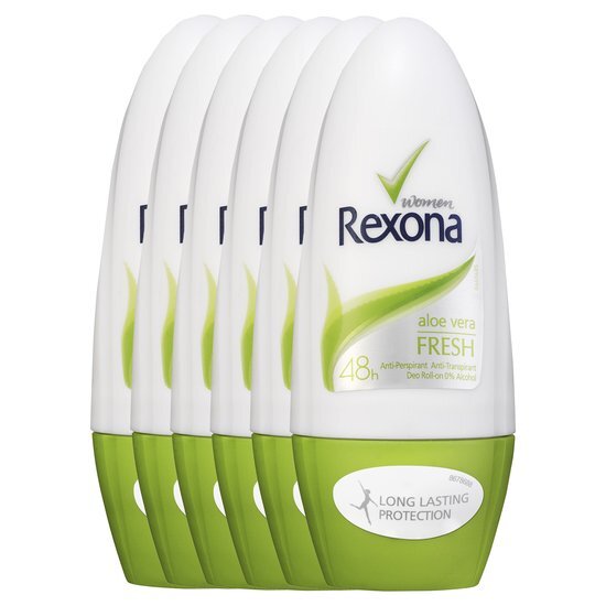 Rexona Deodorant Roller Aloe Vera 6 x 50 ml - Voordeelverpakking