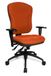 Topstar Wellpoint 30 SY, ergonomische bureaustoel, bureaustoel, kuipstoel, incl. armleuningen, bekleding oranje