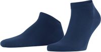 FALKE ClimaWool kort eenkleurig wol lyocell sneakersokken enkelsokken heren blauw - maat 43-44