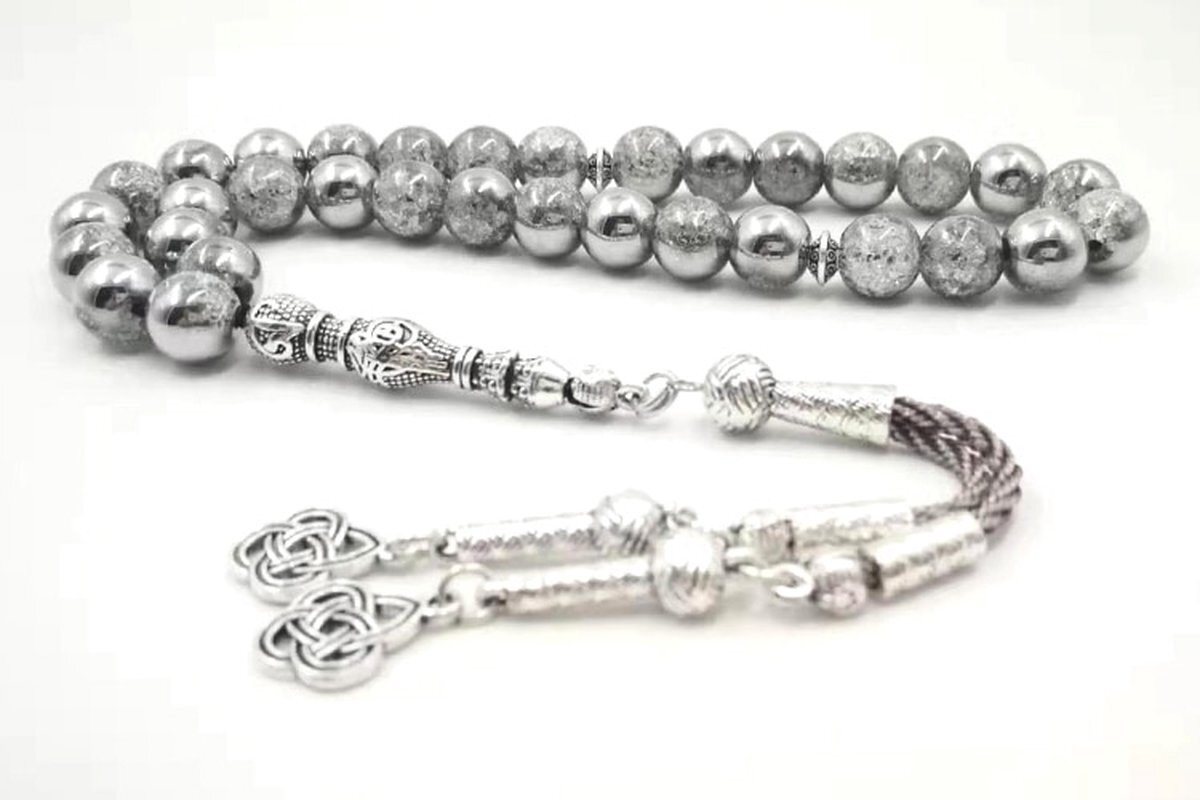 Achilles Tasbih Albashn Crystal Kralen - 45 Kralen - Moslim Gebed Kraal - Ronde Kralen - Tesbih - Allah - Islamitische geschenk Tasbeeh