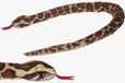 Cornelissen Pluche gevlekte Birmese python - slangen knuffel - 150 cm - speelgoed
