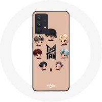 Maniacase Hoesje voor Samsung Galaxy A13 4G / A13 4G Lite BTS TinyTAN Animatie Poster RM Jin Suga J-Hope Jimin V Et Jungkook