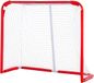 VEVOR But de hockey sur glace de hockey sur rue, but de hockey portable intérieur extérieur avec filet, 137x112cm, blanc/rouge, entraînement