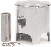Malossi Piston, 57,5mm Diamètre, Type C, Axe de piston 12mm, 2 Demi-bagues trapézoïdales