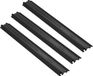 VEVOR Set Van 3 1-Kanaals Kabelbescherming Oprit Kabelbrug Tpr Slangenbrug 100 X 13 X 2 Cm Overloopbeveiliging 907 Kg (Per As) Draagvermogen Kabeloprit Antislip Uitvoering Ideaal voor Parkeerplaatsen