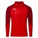 PUMA Maillot d'entraînement Cup 1/4 Zip Core - Rouge/Rouge, pointure X-Small