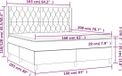 vidaXL Boxspring met matras en LED stof donkerbruin 160x200 cm