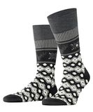 Burlington Fair Isle Joy gedessineerd wol sokken heren zwart - maat 40-46