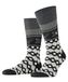 Burlington Fair Isle Joy gedessineerd wol sokken heren zwart - maat 40-46