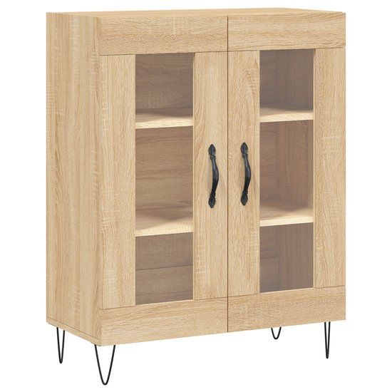 vidaXL Dressoir Sonoma Eiken Hout 69,5x34x90 cm