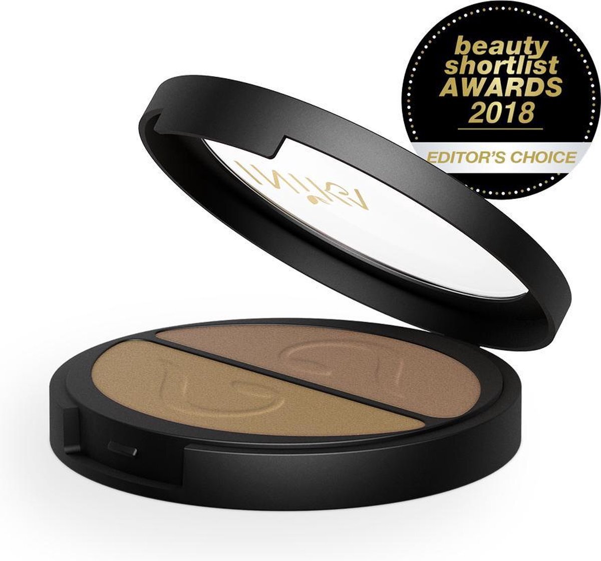 Inika Biologisch Vegan Pressed Mineral Oogschaduw Duo Gold Oyster