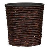 Scheurich Water Hyacinth 26, Mandpot/Mand Pot uit Water Hyacint, Bruin, 26cm diameter, 24cm hoog, 19,3L Vol.