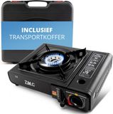 Z.M.C. Camping gaskooktoestel 1-pits 2,2 kW LPG-adapter koffer