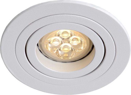 Lucide TUBE - Inbouwspot - Ø 9,2 cm - 1xGU10 - Wit - Dimbaar